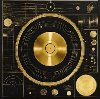 Der erste Kontakt Abbildung der Voyager Golden Record